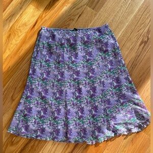 Floral Purple Skirt - Size XL